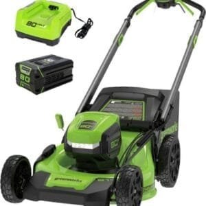 Greenworks - Refurbished 80V 21" Dual Port Self-Propelled Lawn Mower